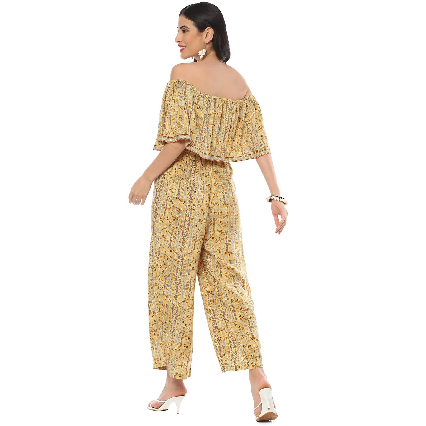BIBA WOMEN PRINTED MIX AND MATCH(FUSJUMPSUIT1999_YELLOW_40)