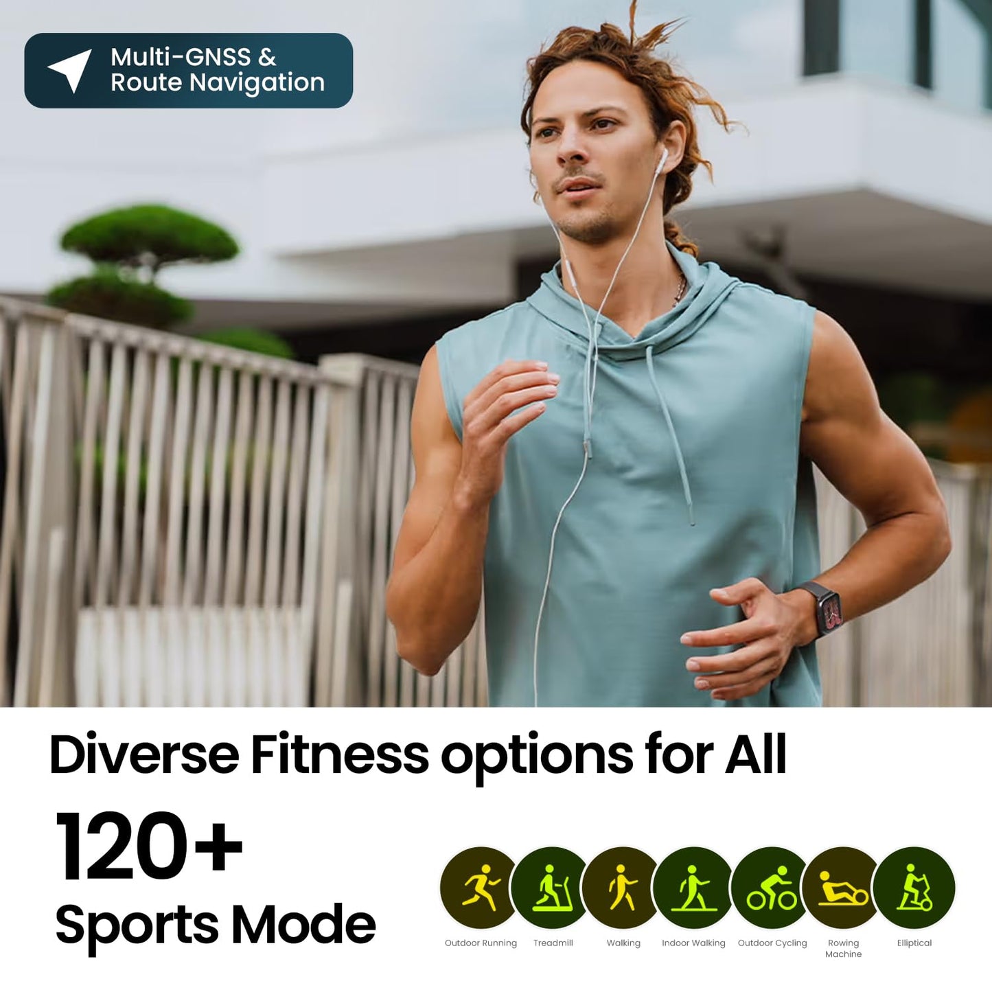 Amazfit Active Smart Watch with AI Fitness Exercise Coach, GPS, BT Calling & Music, 14 Day Battery, 1.75" AMOLED Display & Alexa-Enabled, Stainless Steel Watch with Leather Strap (Lavender Purple)