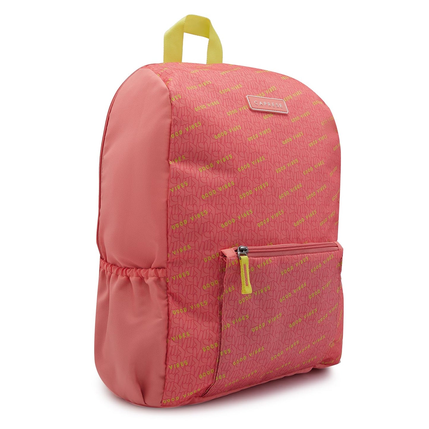 Caprese Zoe Laptop Backpack | Backpack for Women | Peach (Large)