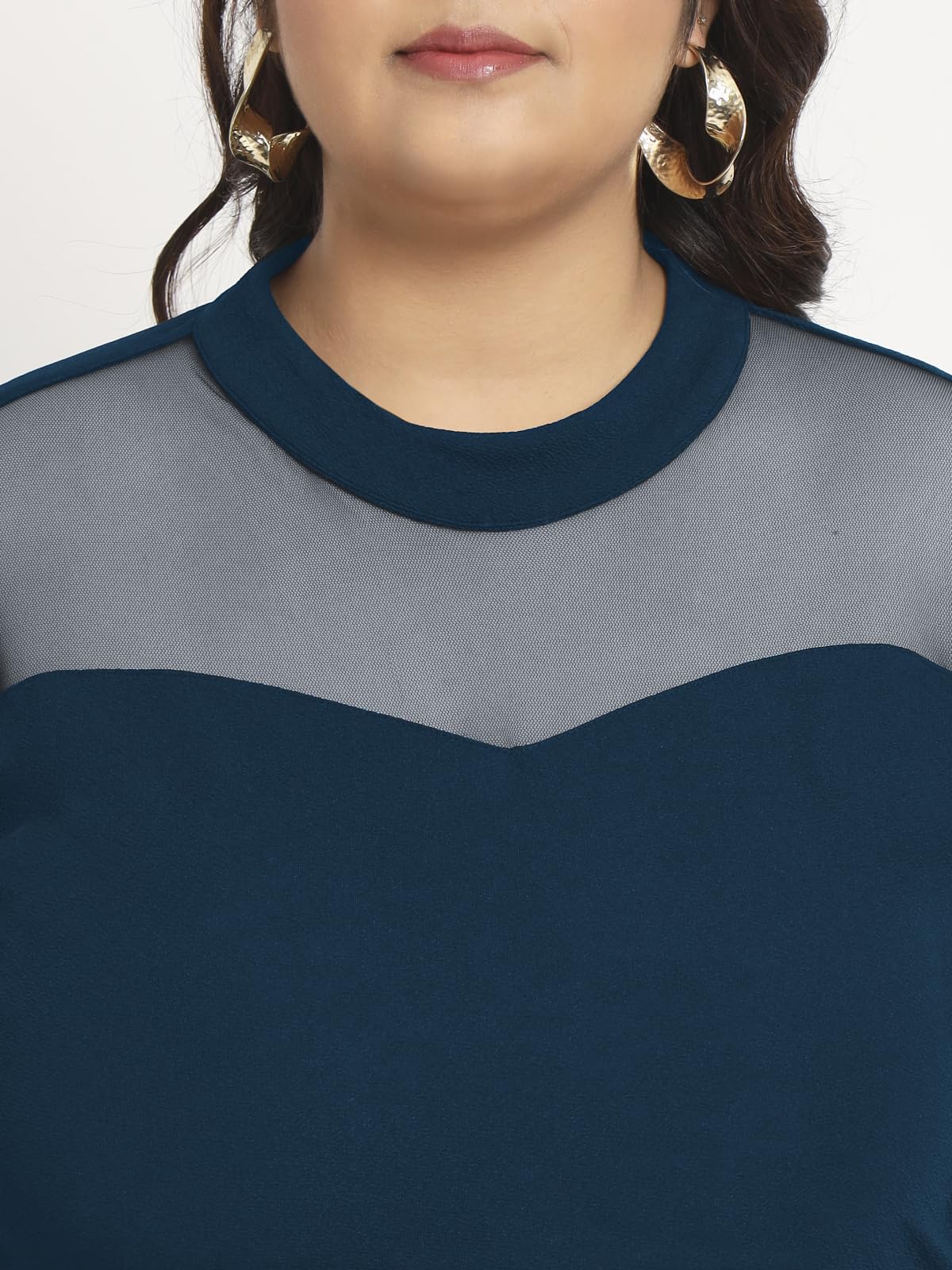 wild U Women Blue Plus Size Dress | Half Sleeve | Bodycon | Stretchable | Clubwear | Western Stylish (Blue - 8XL)