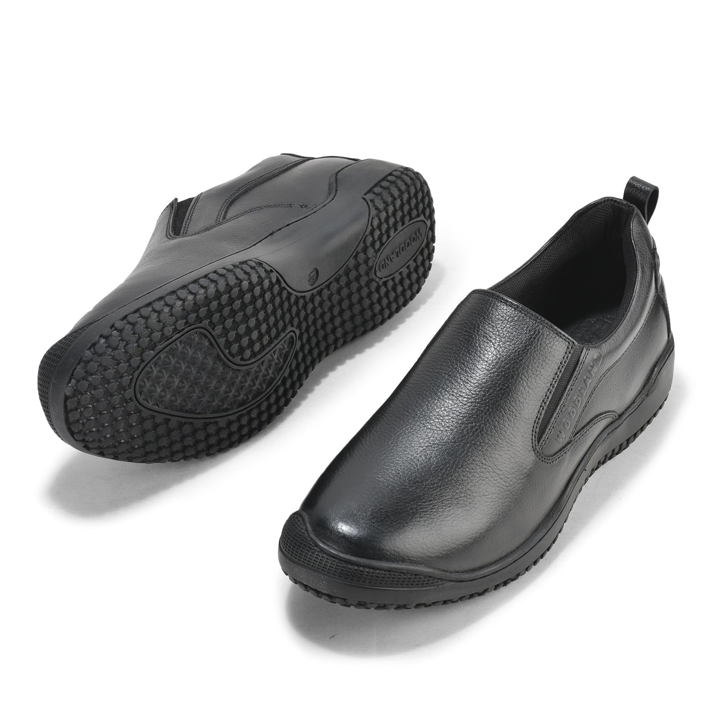 Woodland Men's Black Softy Formal Shoes-8 UK (42EURO) (OGW 6271024)