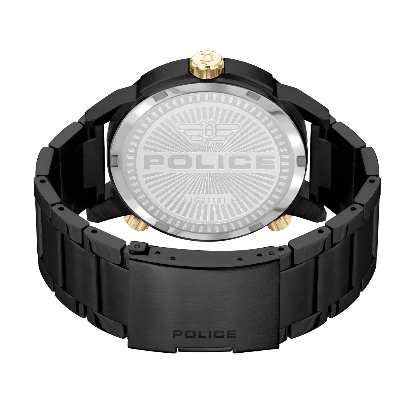 Police Analog Yellow Dial Men's Watch-PLPEWJG2118103