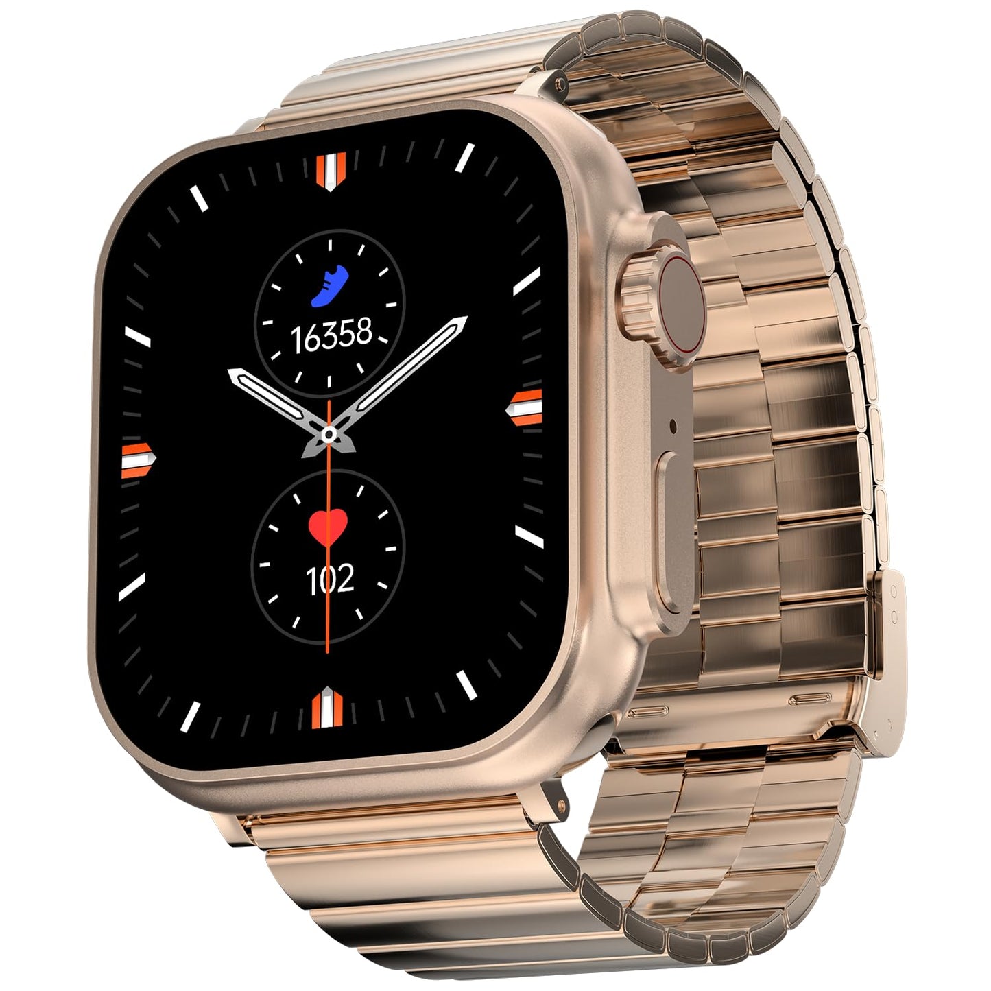 Fire-Boltt Gladiator + 1.96 AMOLED Display Luxury Smartwatch, Rotating Crown, 115+ Sports Modes & Bluetooth Calling, AI Voice Assistant, Gaming