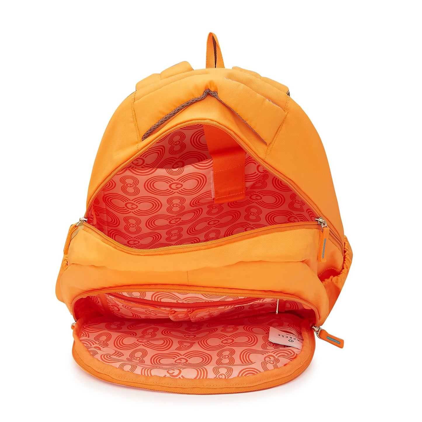 Caprese Xenia School Laptop Backpack | Backpack for Women | Orange (Large)