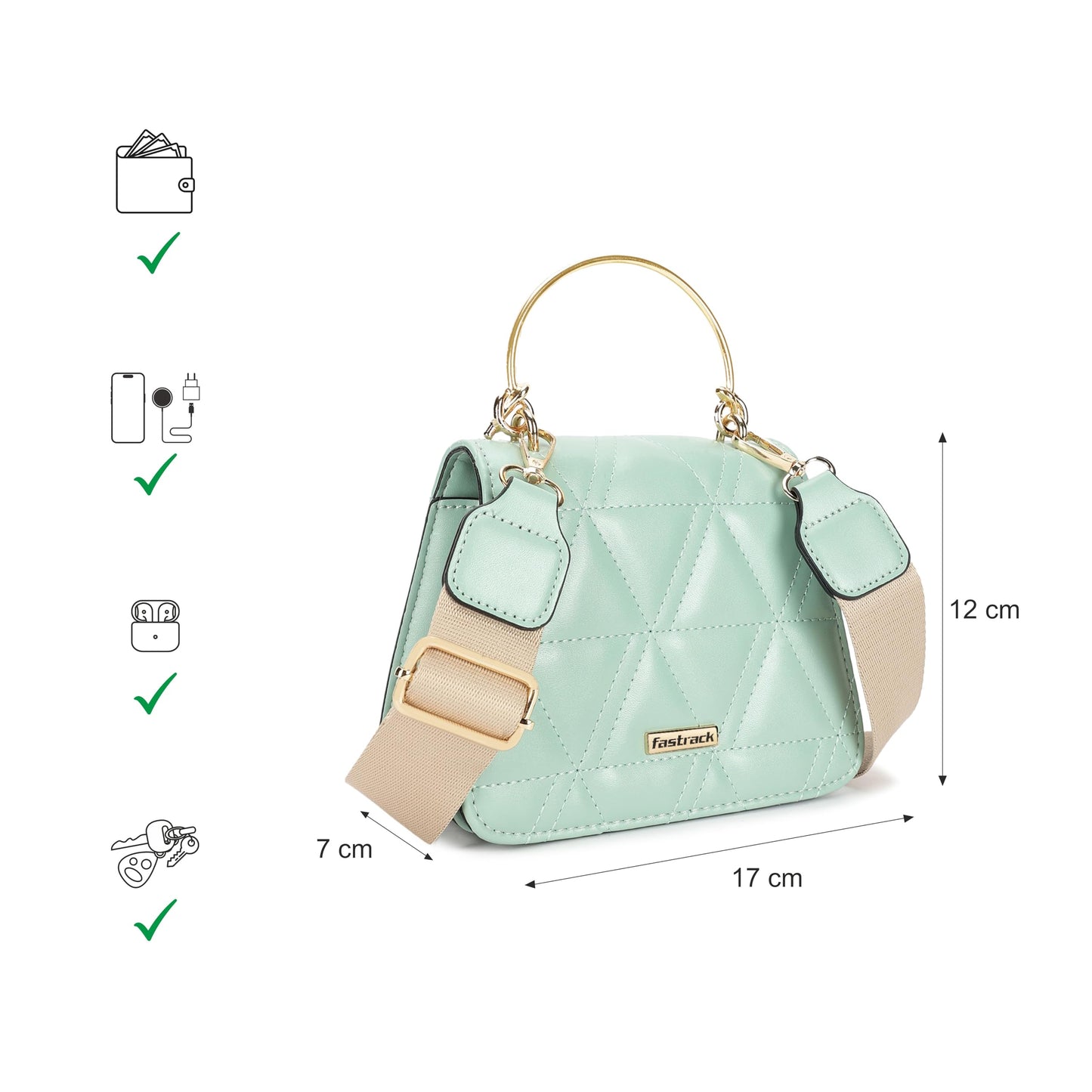 Fastrack Women's Western (Mint Green)