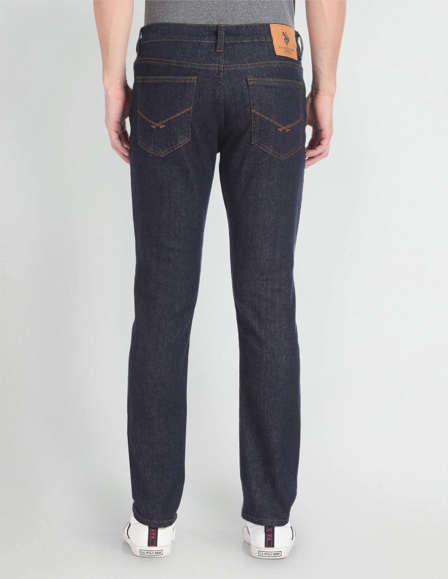 U.S. POLO ASSN. Men's Slim Mid Rise Jeans (UDJENO1281 Blue, 32