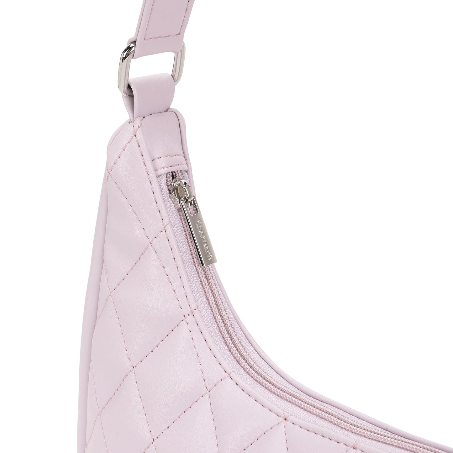 Fastrack Quilted Crush Shoulder Bag | Faux-Leather Women’s Bag | Zipper Closure with Silver Strap Accents & Utility Pockets | Gifts for Women