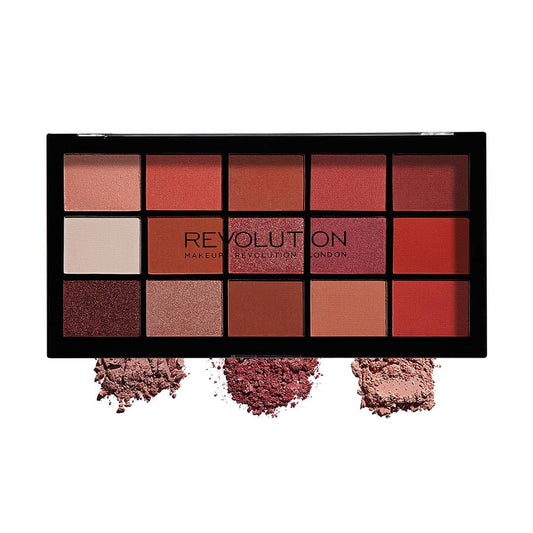 Makeup Revolution Reloaded Palette, Shimmery Makeup Eyeshadow Palette, Includes 15 Shades, Lasts All Day Long, Vegan & Cruelty Free, Newtrals 2, 16.5g (Multi color)