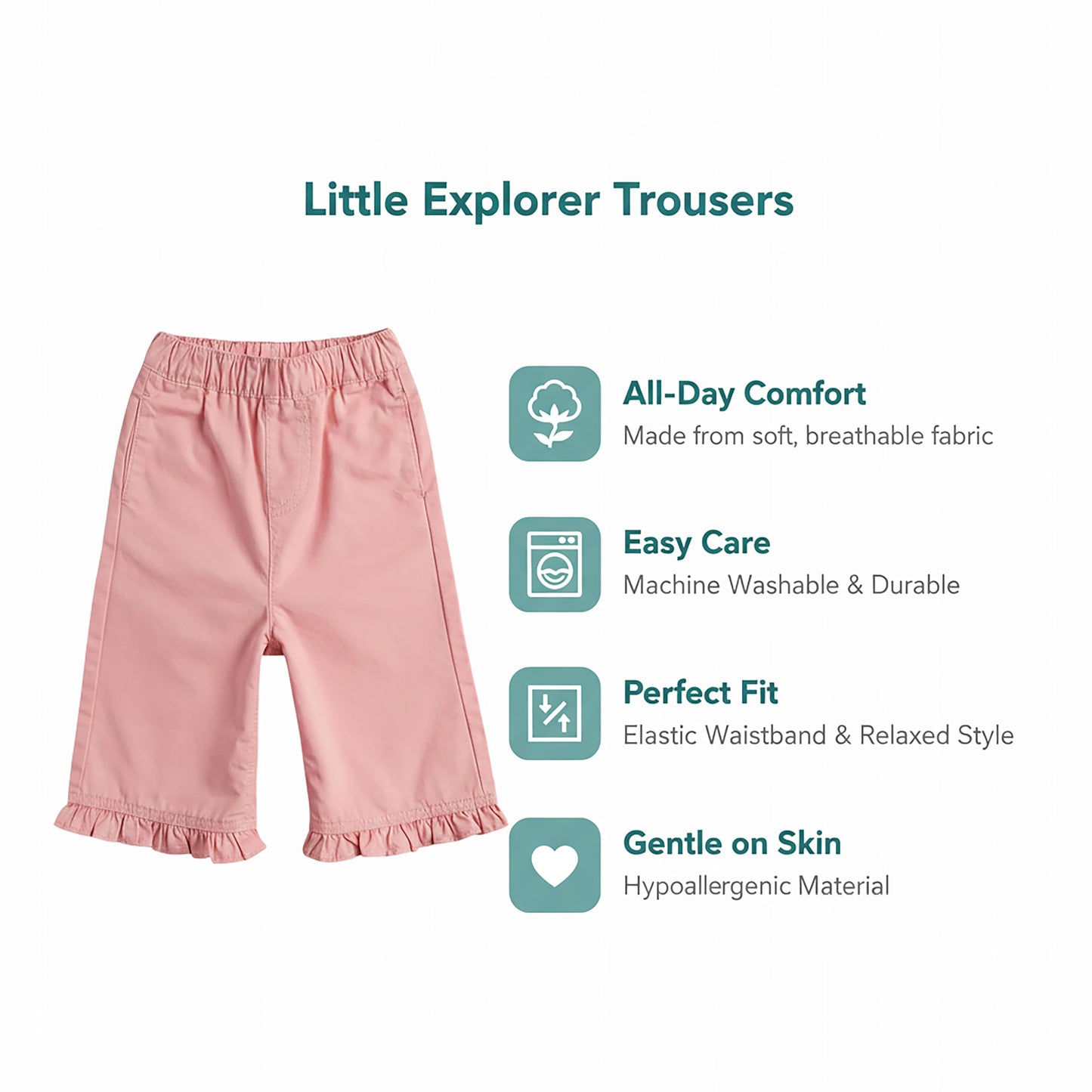 Mothercare Girls Pretty Floristry Trousers - Green