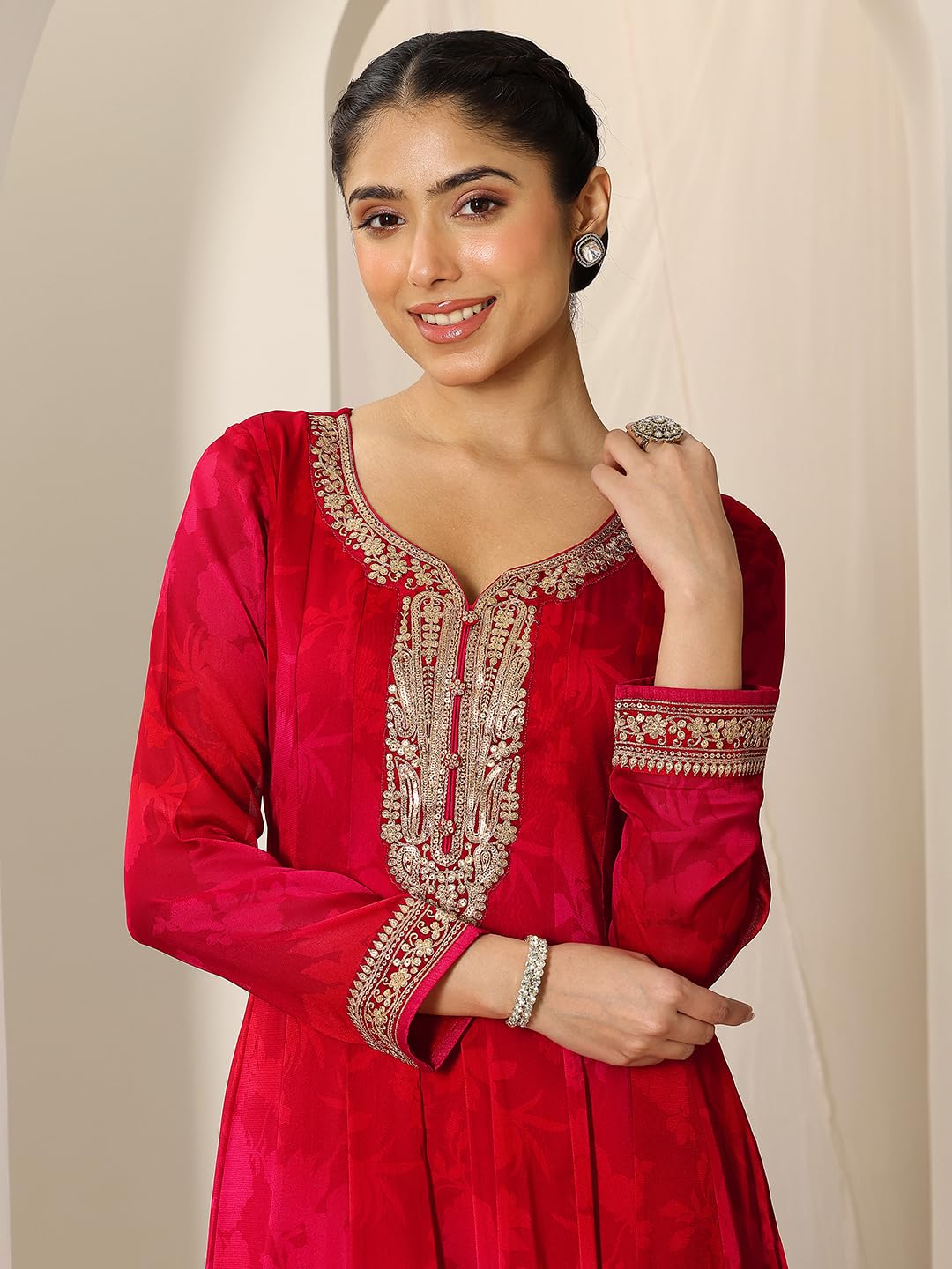 Libas Women's Chiffon Kurta Sets