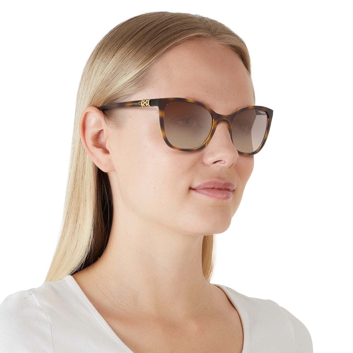 Vogue Eyewear Women Gradient Brown Lens Butterfly Sunglasses - 0VO5243SBW6561353