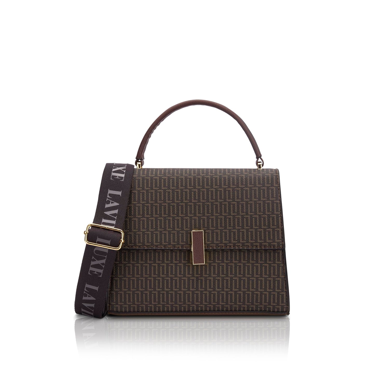 Lavie Luxe Women's Mono Ipsy25 Satchel Handbag | Satchel Bag for Work | Ladies purse | Stylish Shoulder Bag | Gift For Women