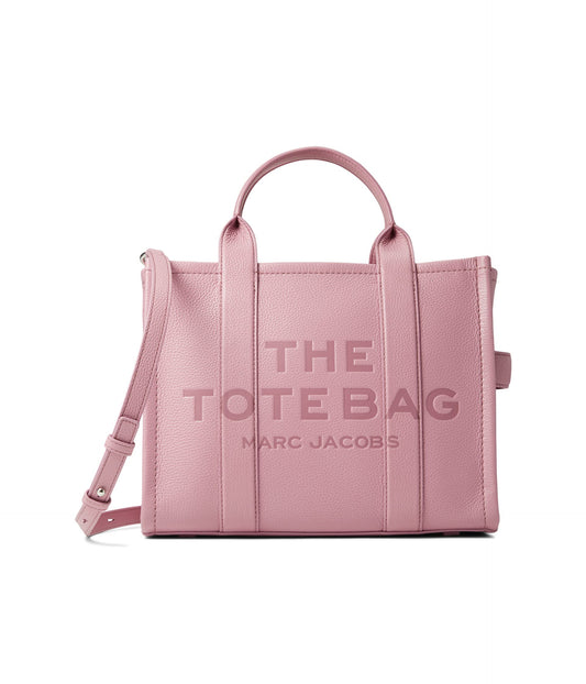 Marc Jacobs Women's The Leather Medium Tote Bag, Lilas, One Size