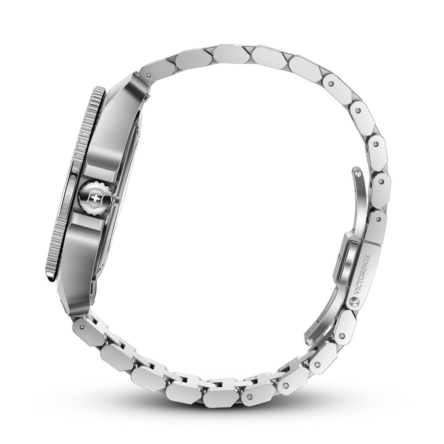 Victorinox Stainless Steel Journey 1884, Automatic Swiss Made Men's Analog Watch, Green Dial, 43 Mm, Water Resistant Up To 200 M, Sellita Sw 200-1 Movement, Wrist Watch For Men | 242015,Silver Band