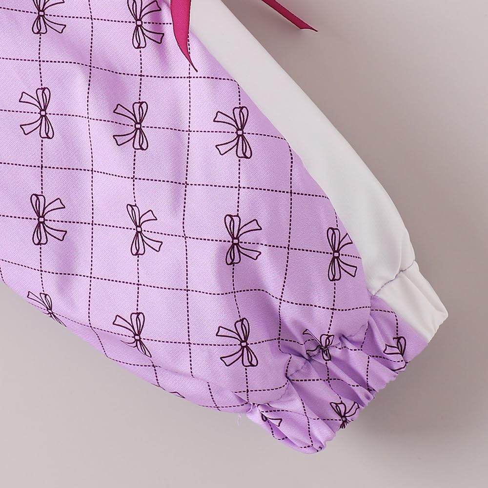 Hopscotch Girls Full Sleeves All Over Print Print Purple Jackets For Ages (7-8 Years)