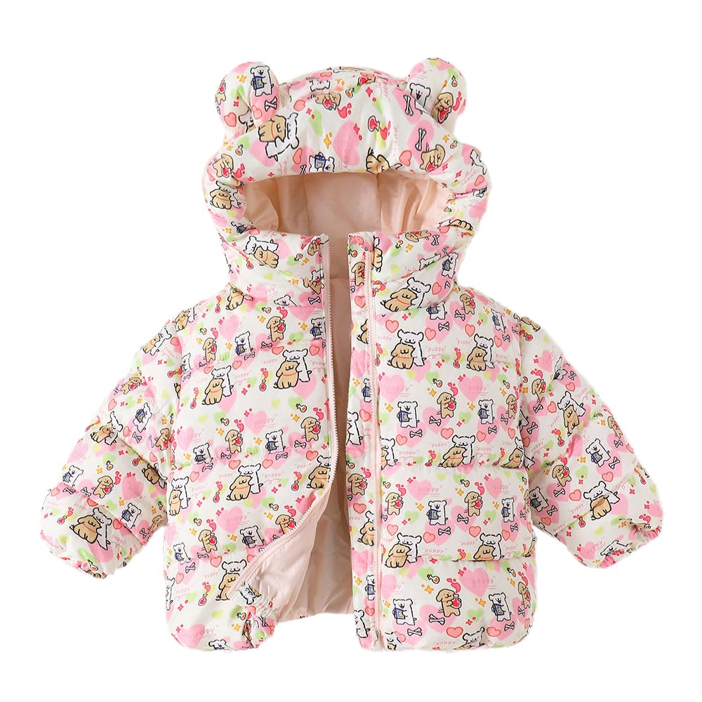 Hopscotch Girls Polyester Waist Length Jackets in Pink Color For Ages (5-6 Years)
