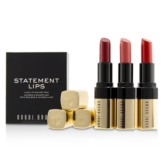 Bobbi Brown Luxe Lip Color Trio - #20 Retro Coral, #26 Retro Red, #29 Sunset Orange 3x3.8g/0.13oz