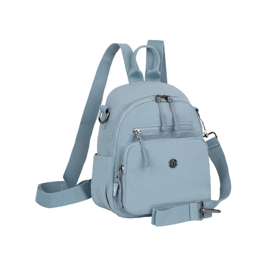 12o12 Water-Resistant Anti-Theft Women's & Girls Mini Backpack with Multiple Compartments Storage, Smooth Zippers, Fashion Casual Crossbody Sling Bag for Trips, Travel Daypack, Work, College (Skyblue)