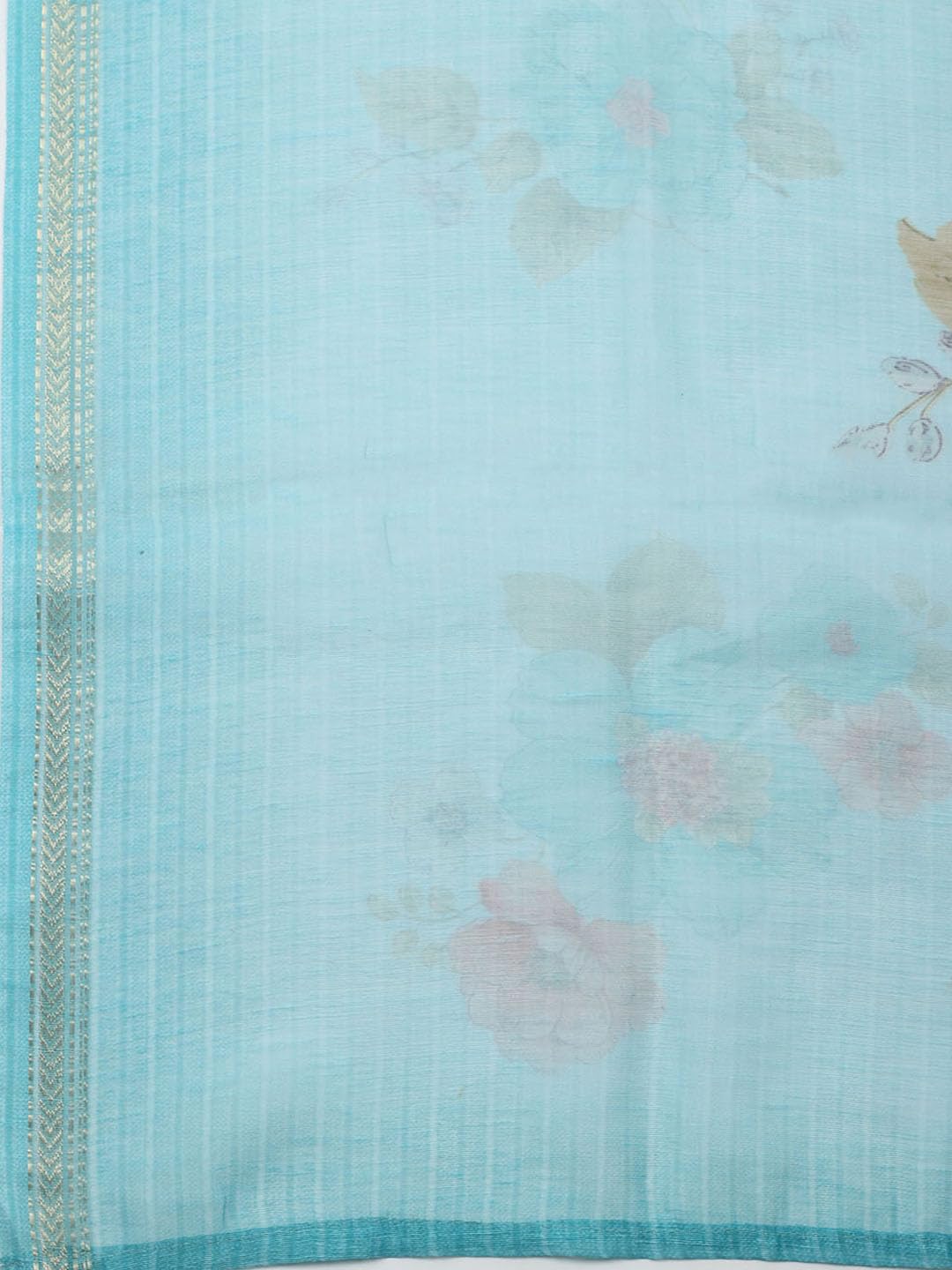 Meena Bazaar Firozee Printed Salwar Suit Dress Material