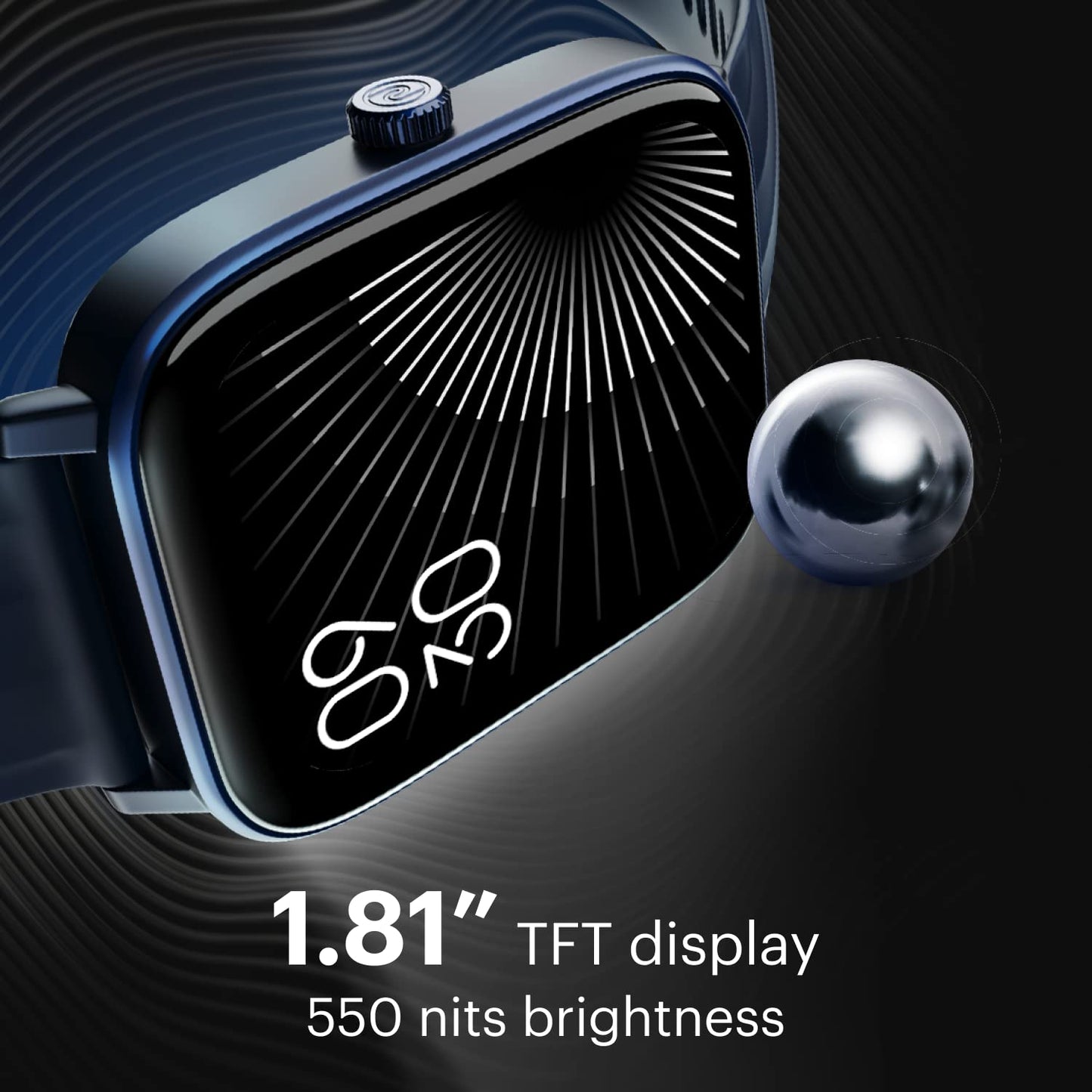 Noise Quad Call 1.81" Display, Bluetooth Calling Smart Watch, AI Voice Assistance, 160+Hrs Battery Life, Metallic Build, in-Built Games, 100 Sports Modes, 100+ Watch Faces (Deep Wine)