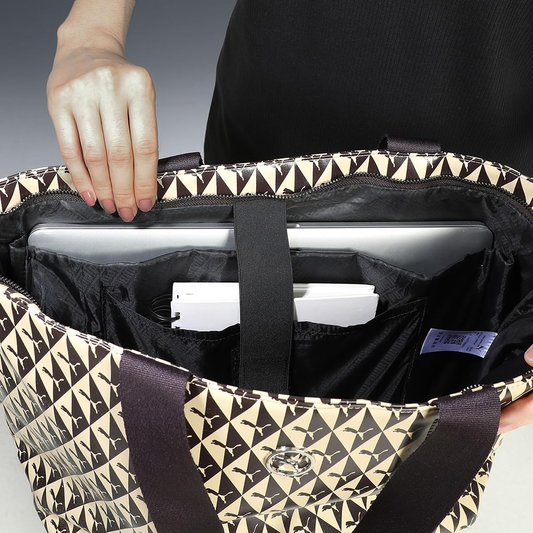 PUMA , Women, CA PRO Tote Bag, Chocolate-Toasted Almond-AOP, (9189801)