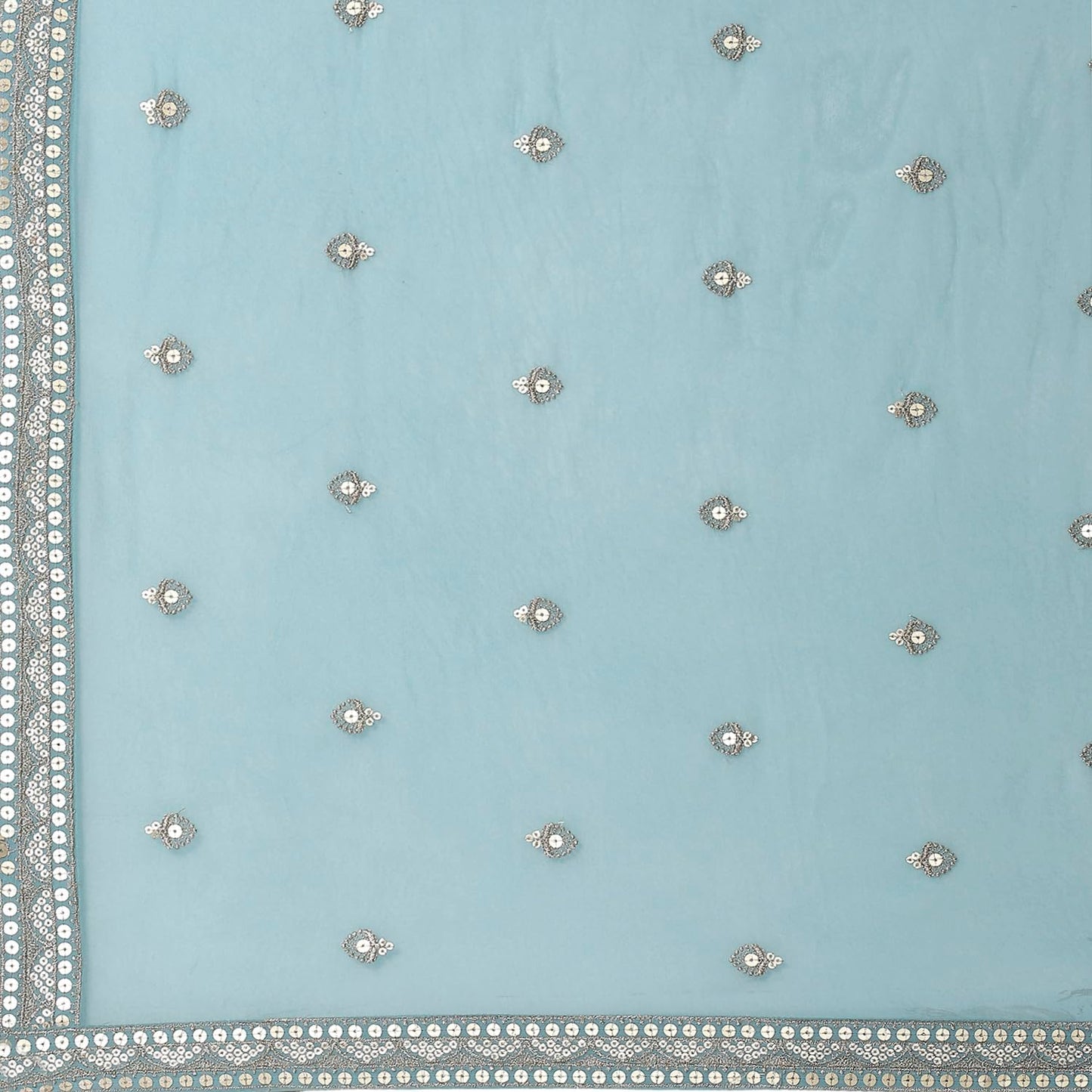 BIBA Women's Polyester Kurta Set (SKDMEWAR10858SS25POWBLU_Powder Blue