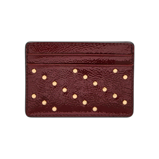 Fossil Women's Steven Card Case, Red Mahogany, One Size, Steven Card Case