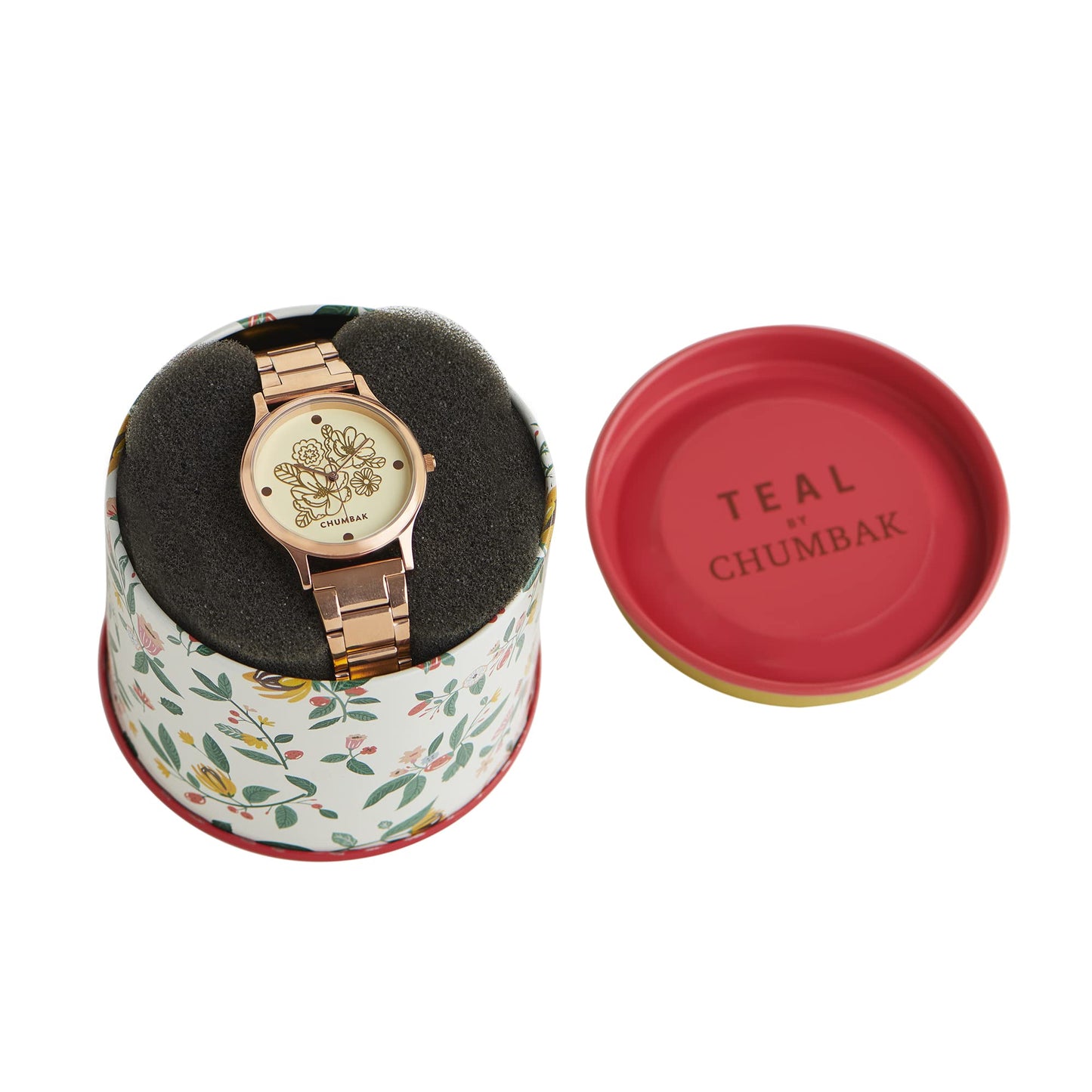 TEAL BY CHUMBAK Round Dial Analog Hand Watch for Women, Gifts for Women/Girls/Ladies, Stylish Fashion Watch for Casual/Work