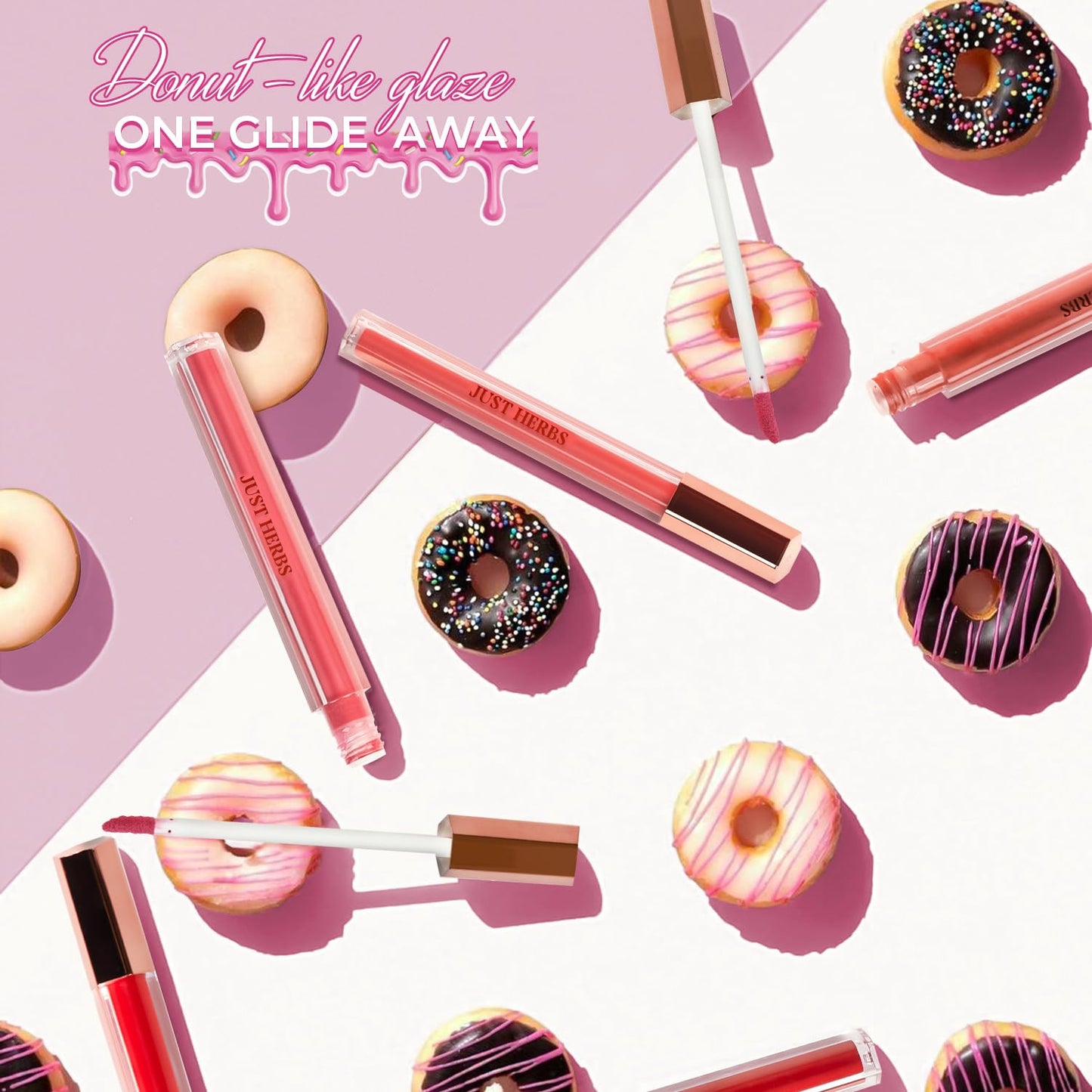 Just Herbs Lip Ink Lipstick Cica Infused Transfer Proof Long Lasting Plant Powered Lipstick for Women 2 ml (Misty Rose)