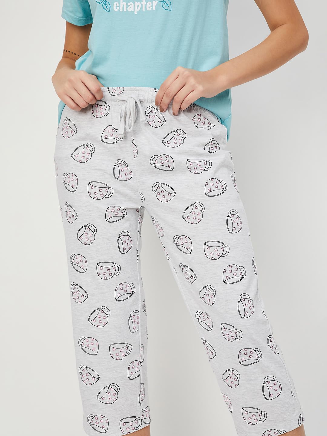 Max Women's Classic Pajama Set (GIONCS08_Aqua_XL