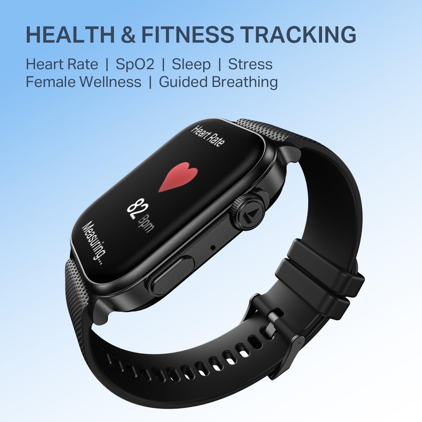 boAt New Launch Storm Infinity Max, 20 Days Maximum Battery, Biggest Battery Capacity Ever! 2.01" (5.1cm) Display, Functional Crown, AI Nudges, BT Calling, Smart Watch for Men & Women (Active Black)