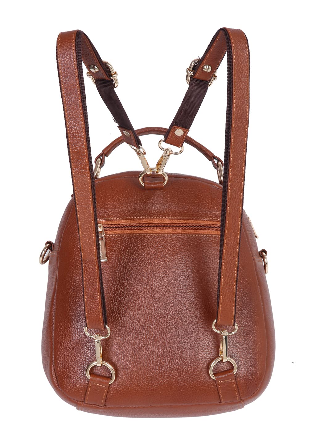 TEAKWOOD LEATHERS WOMEN TAN TEXTURED BACKPACK