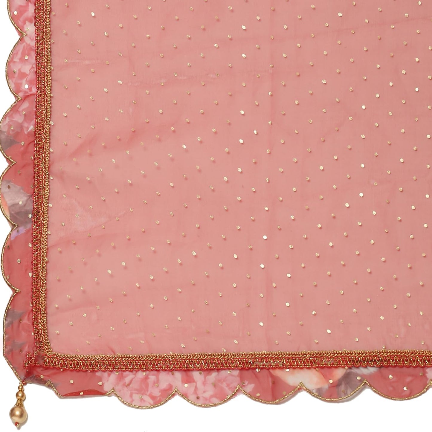 BIBA Polyester Women Printed Anarkali Salwar Kurta Dupatta(Skdpassion 9077_Red_42)