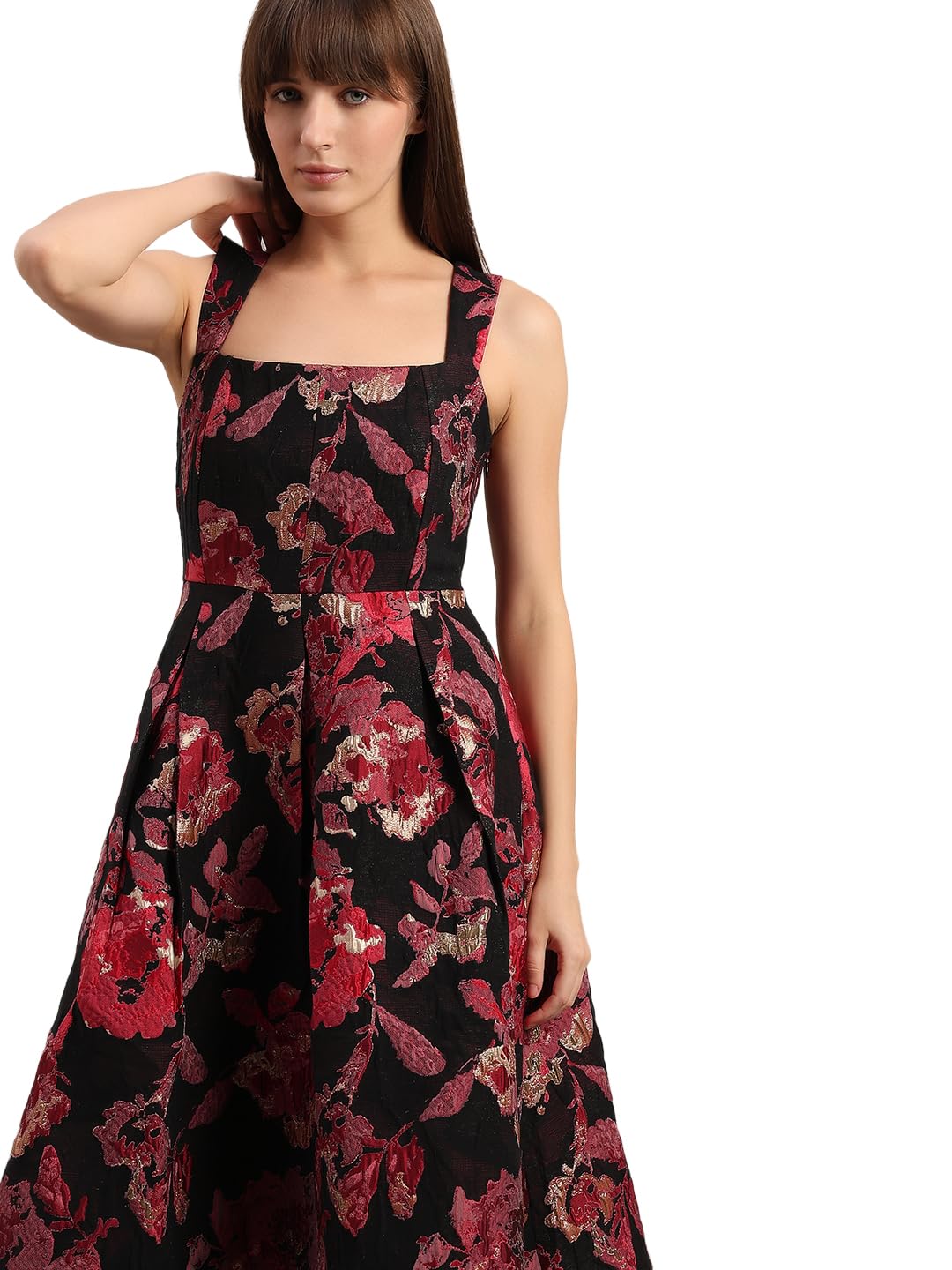 VERO Moda Women's Polyester A-Line Maxi Dress