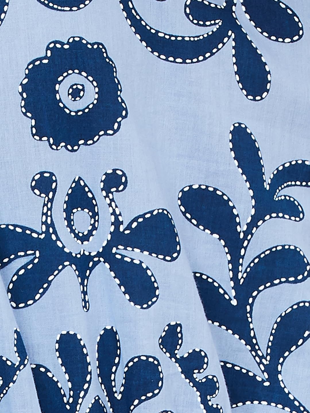 Max Women's Cotton A-Line Midi Dress (MT55001_Indigo