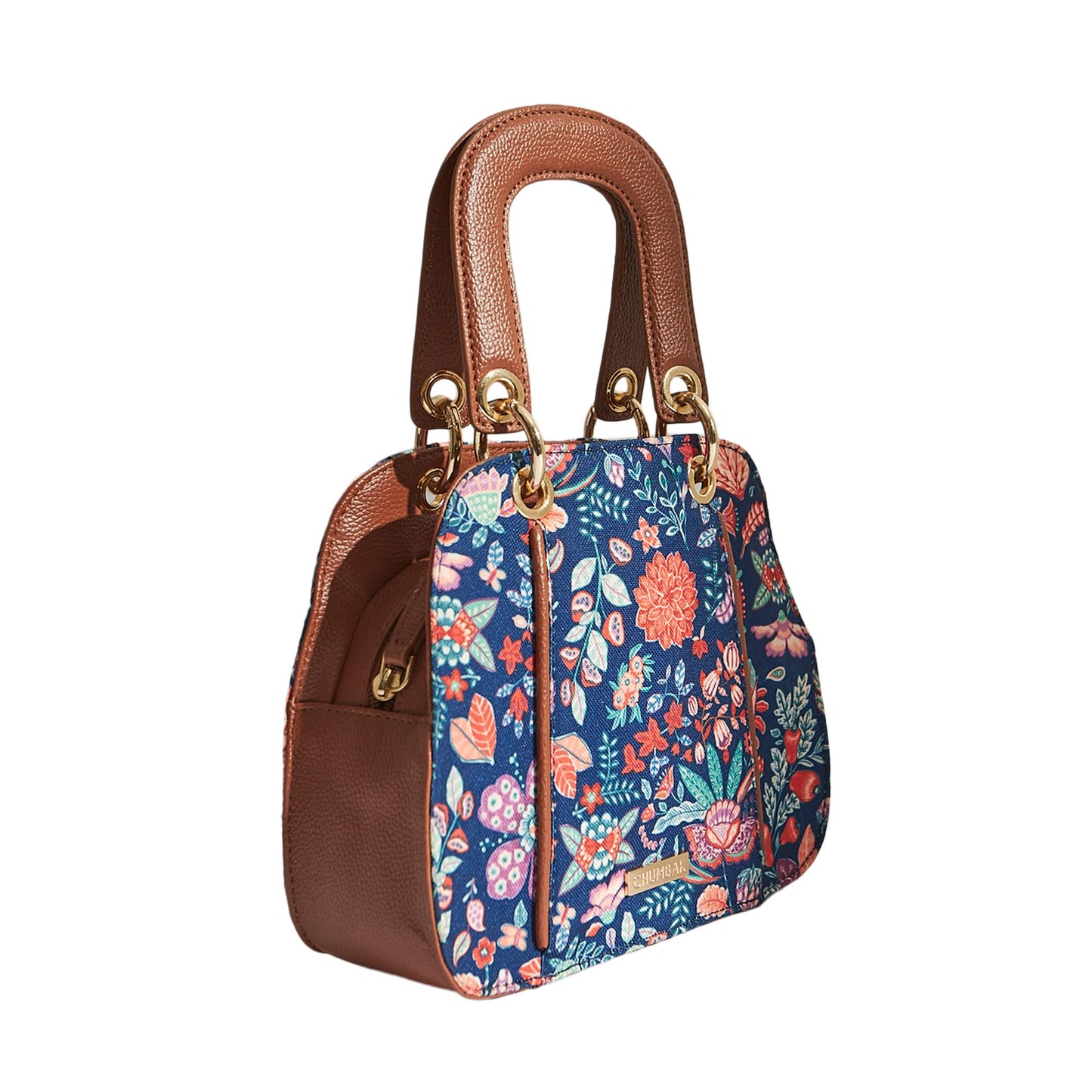 Chumbak Women's Office Tote Bag, Printed Canvas Shoulder Bag for College, Work and Travel, Stylish and Durable with Laptop Compartment