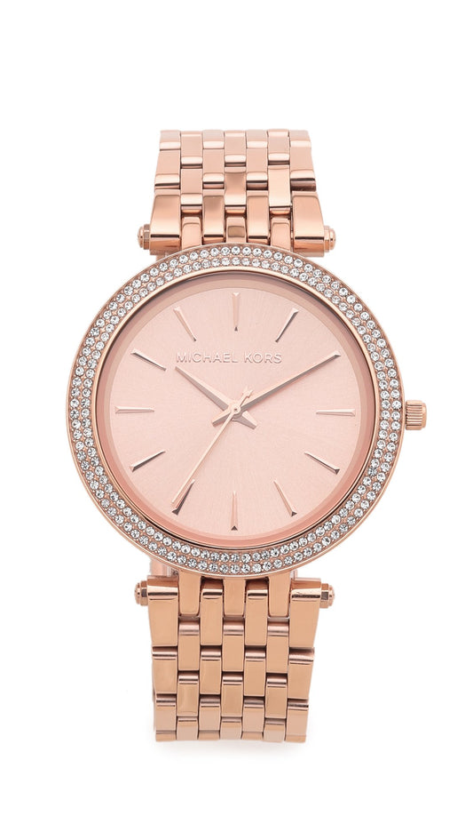 Michael Kors Analog Rose Gold Dial, Band Women's Watch - Mk3192