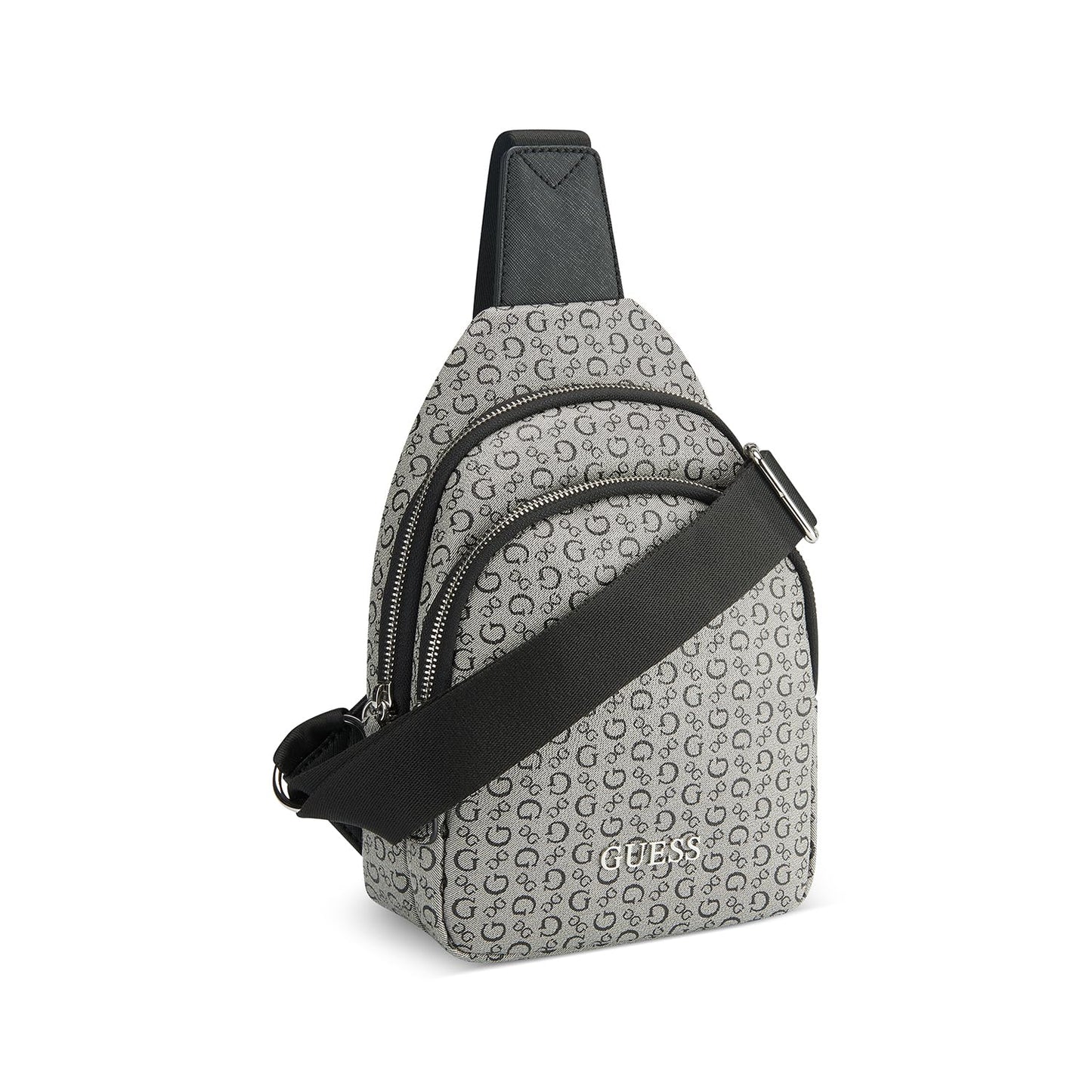 GUESS Women's Grey Printed Backpack| Ladies Purse Handbags | Gift For Ladies