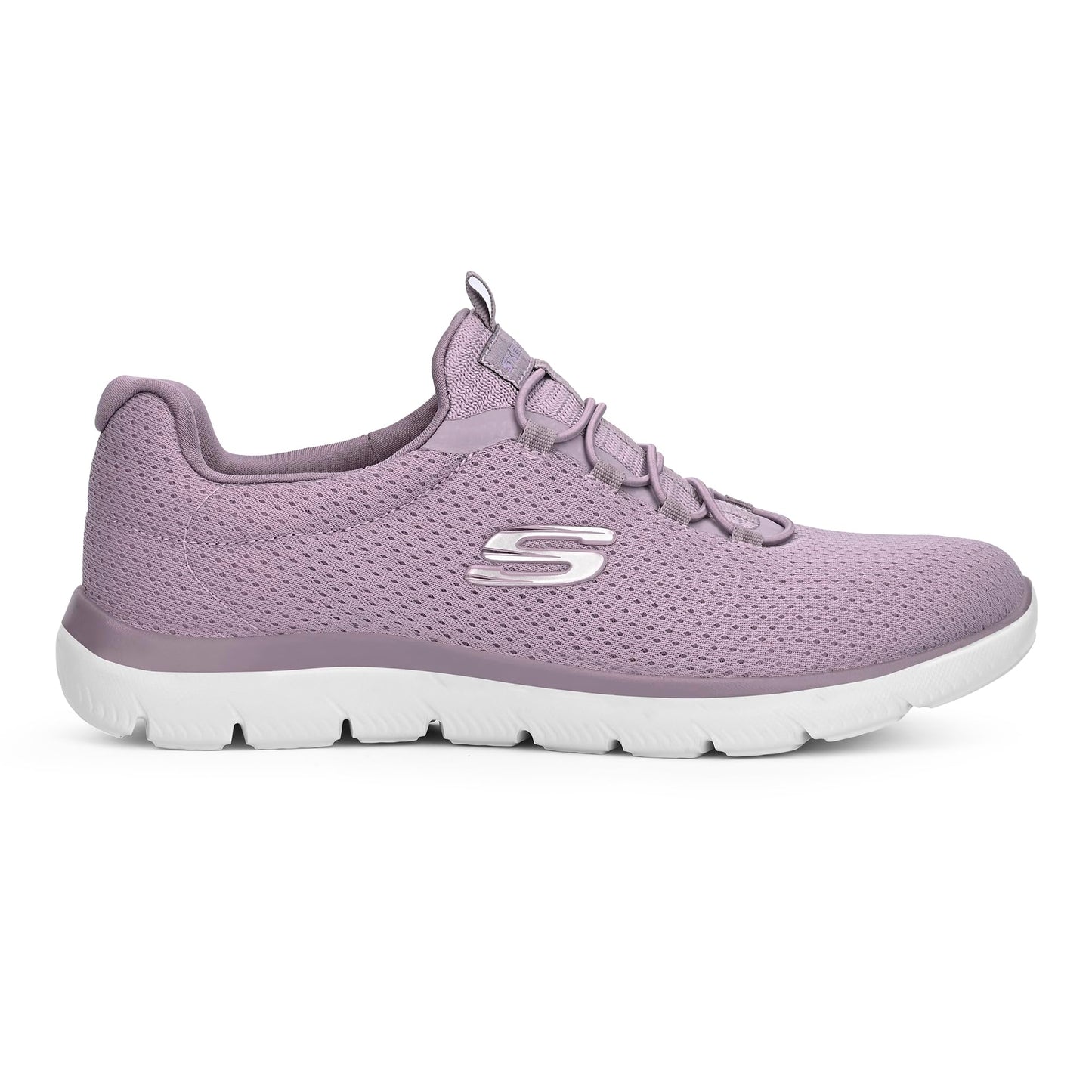 Skechers Womens Summits Lavender Casual Lace Up Shoe