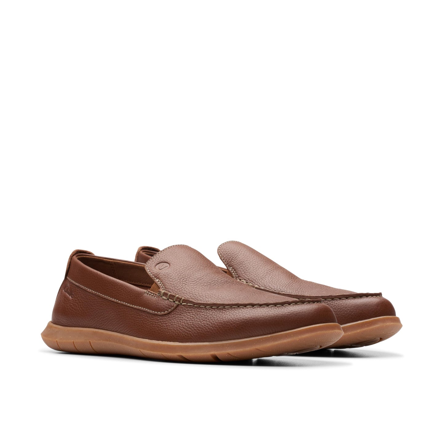 Clarks Men's Flexway Step Loafer, Light Brown, 9.5 UK