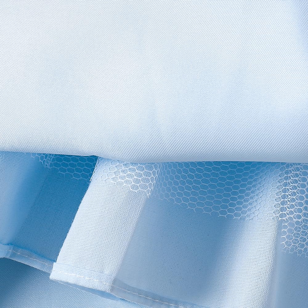 Hopscotch Girls Blue Short Sleeves Ruffled Party Dress