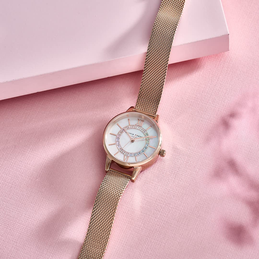 Olivia Burton Wonderland Analog White Dial Women's Watch-OB16WD95
