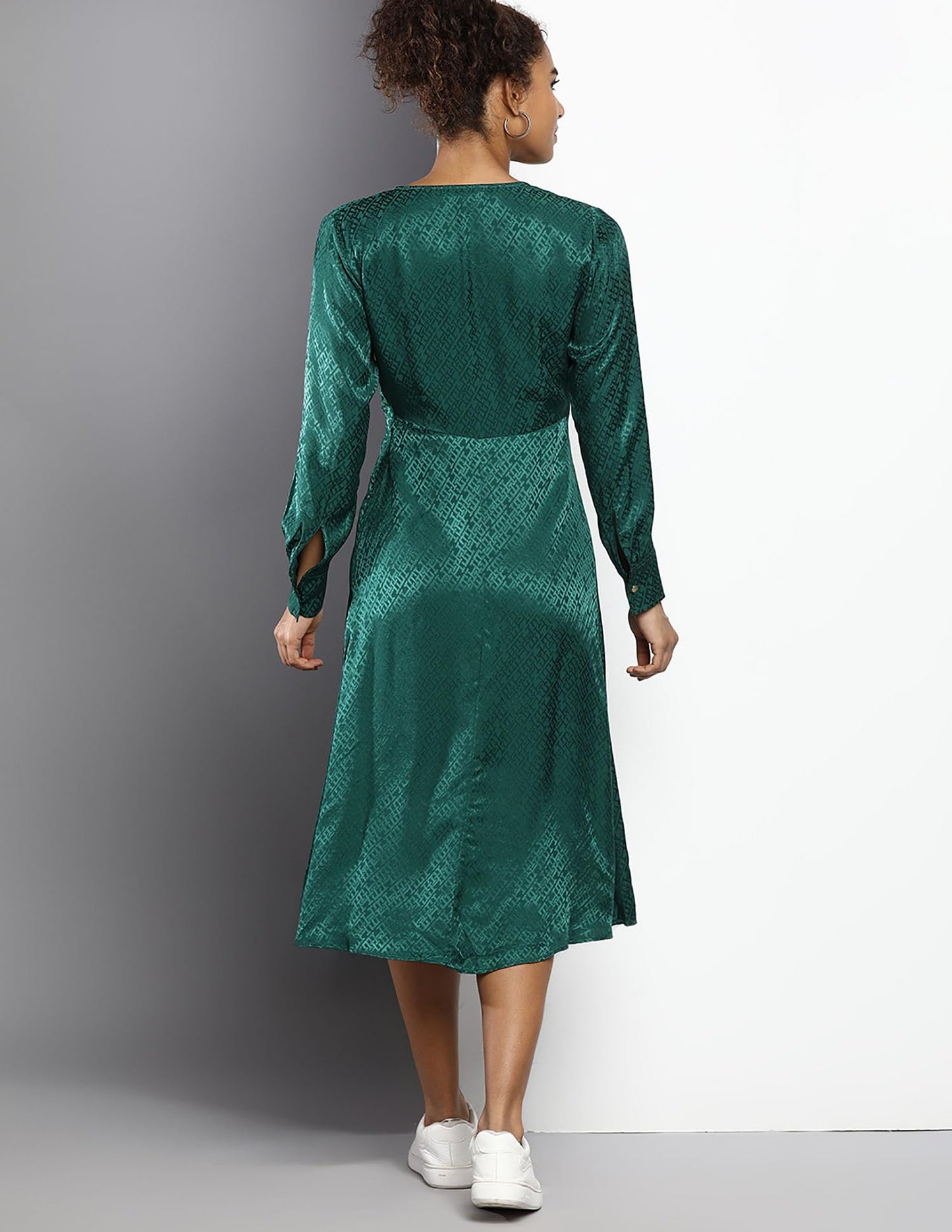 Tommy Hilfiger Womens Green Color Dress (34)