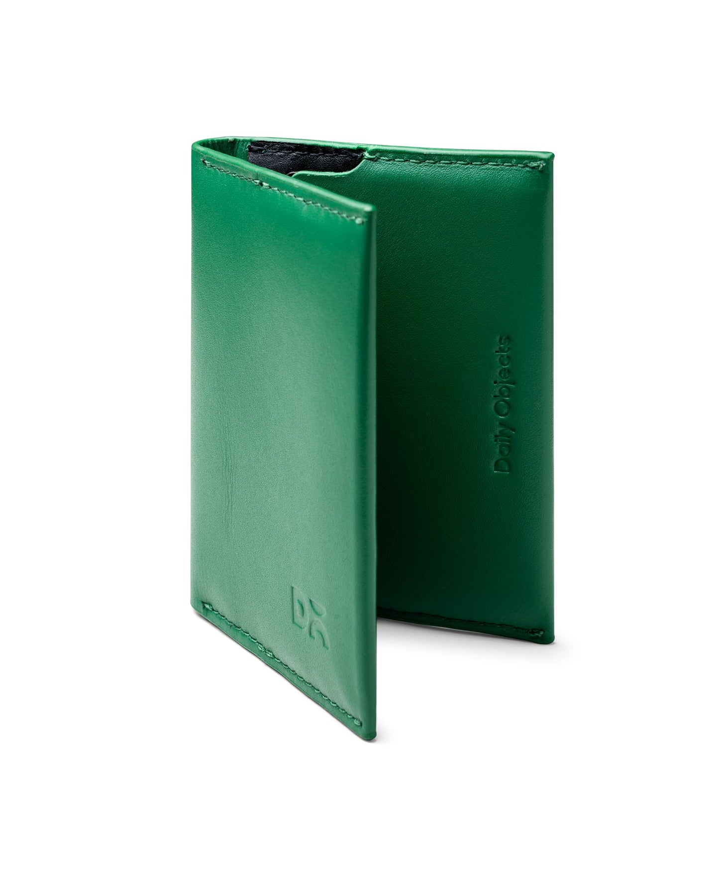 DailyObjects Green Even Wrap Card Wallet | Men Women | Premium Design | Full-Grain Leather | Handcrafted | Card Holder | 8 Cards Slots | Dual-Tone Colorways | Magnetic Closure