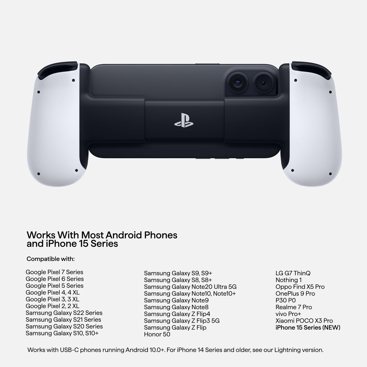 Backbone 2nd Gen PlayStation Edition Online Game Services Console for Android and iPhone 15 Series (USB-C) Turn Your Phone into a Gaming Console - Play PlayStation, Xbox, Call of Duty & More