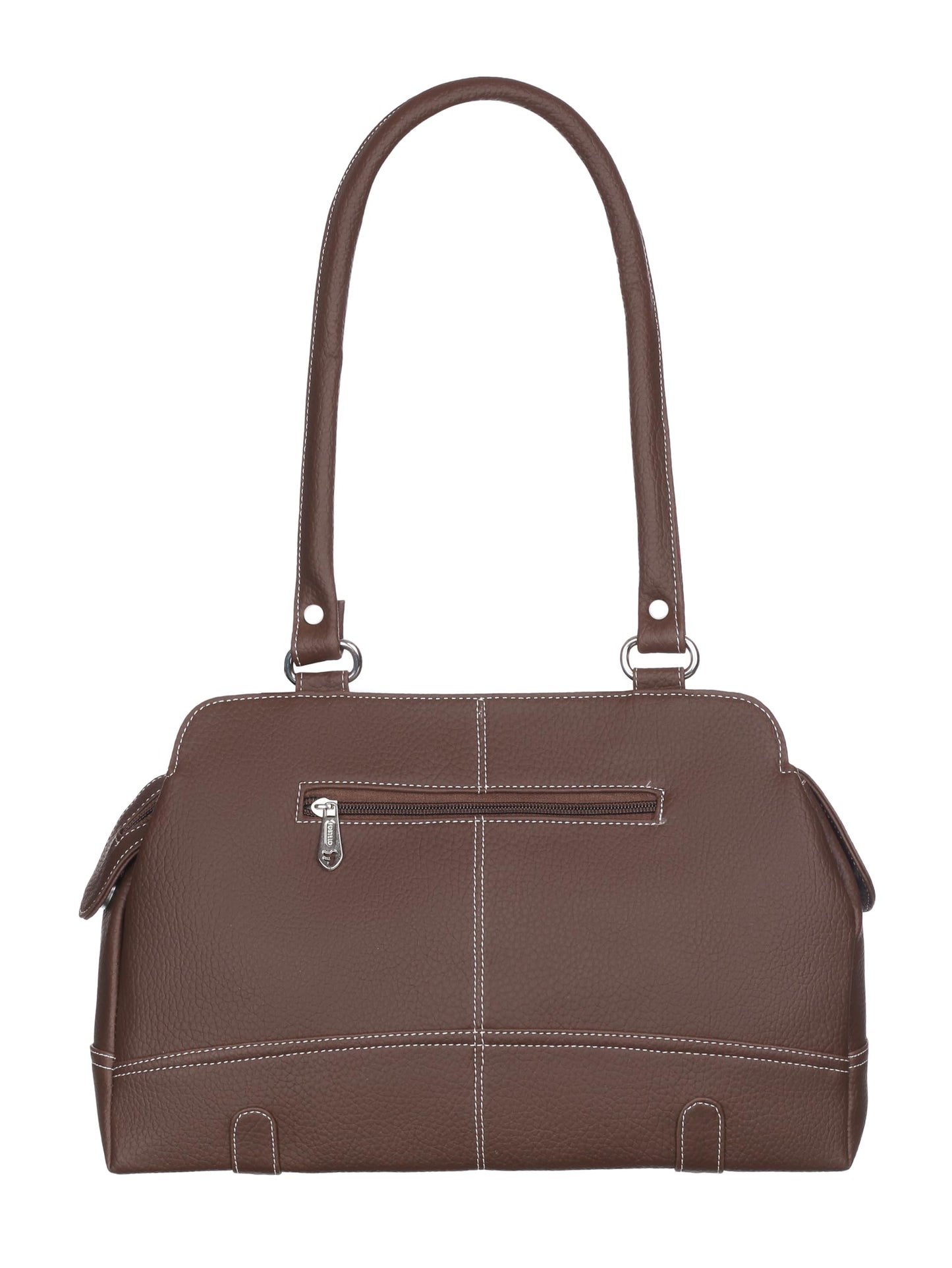 Fostelo Women's Feathers Satchel Tote Handbag for Women | Tote Bag for Work | Ladies Purse | Stylish Shoulder Bag | Gift For Women | Brown