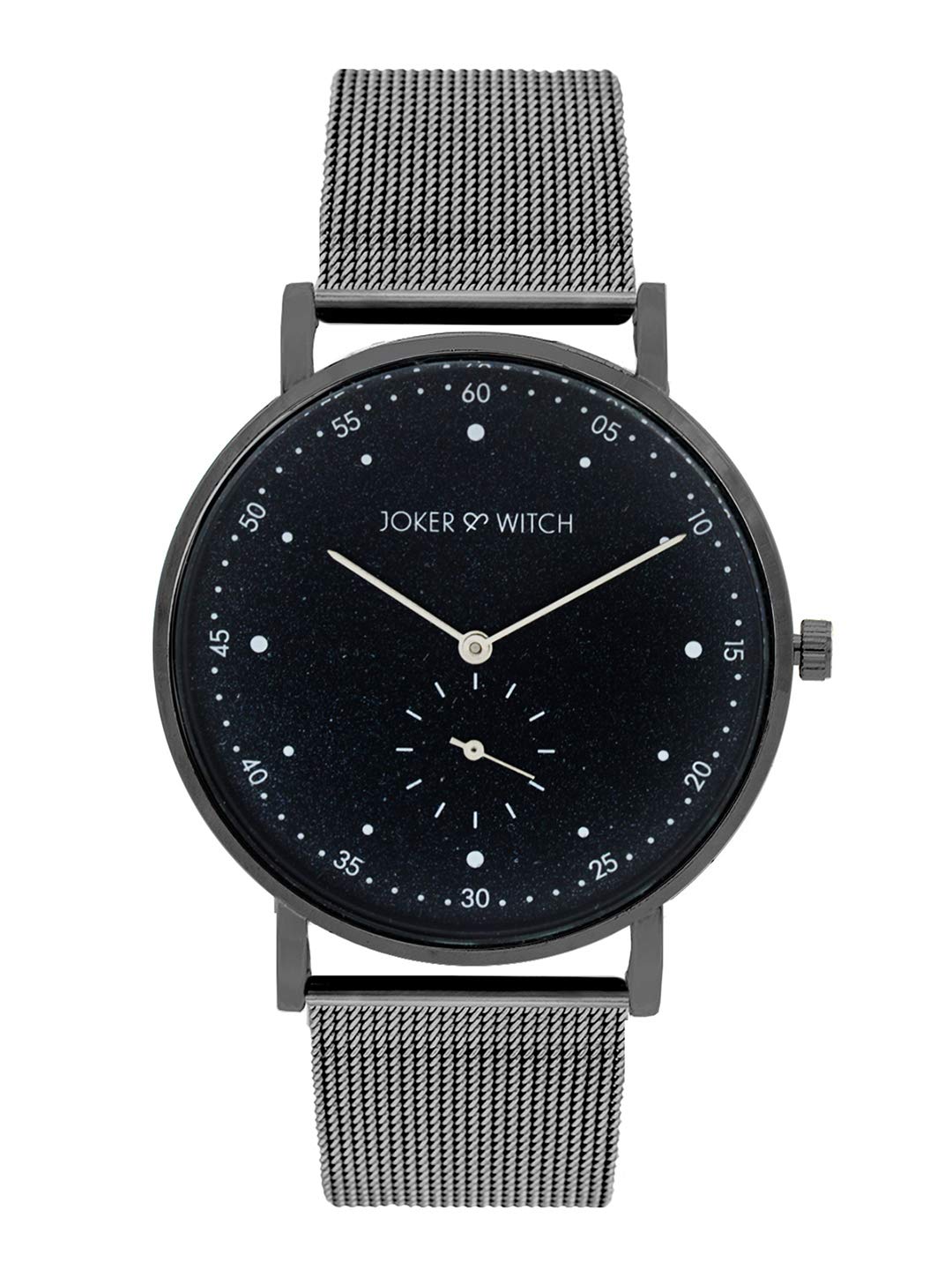 Joker & Witch Drake Classic Black DIAL Gunmetal MESH Men's Watch