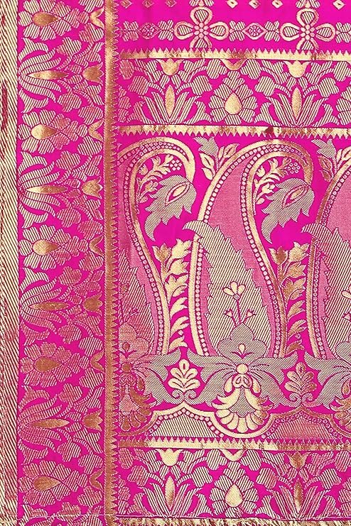 FATIMA SALES AGENCY Unique Women's Indian Traditional Pure Silk Lehenga Choli With Blouse, Color Teal Green