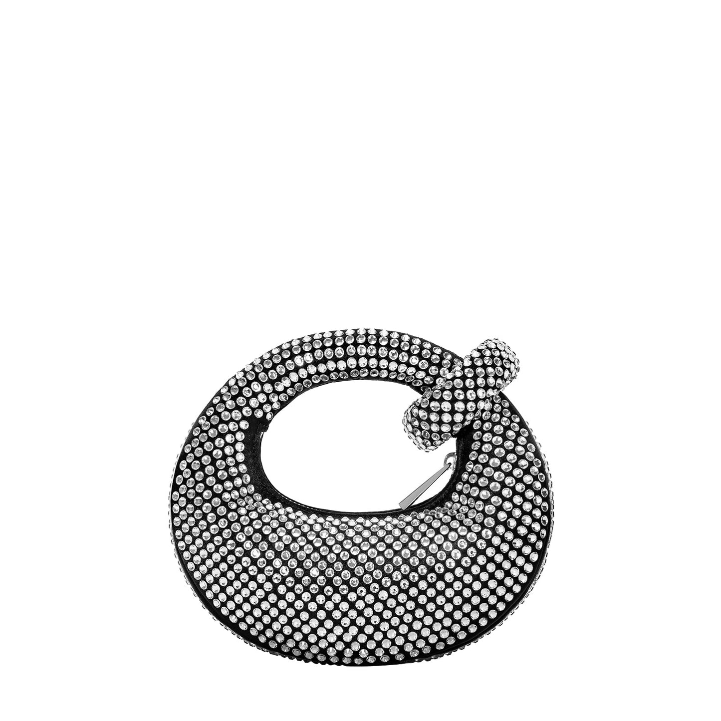 JW PEI Women's Abacus Bag, Artificial Crystal - Black, mini top-handle bag