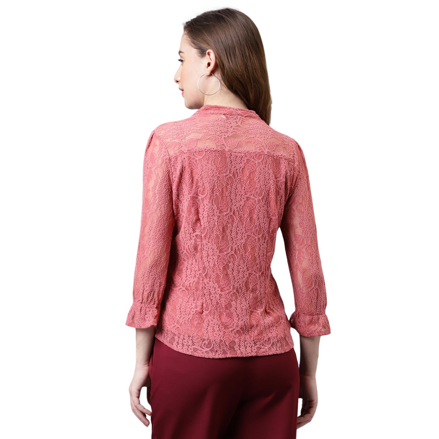 Latin Quarters Women's Rose Full Sleeve Knit Top_XL